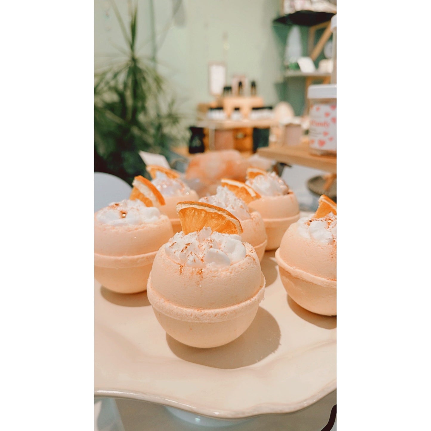 Golden Glow Orange Bath Bomb Elixir